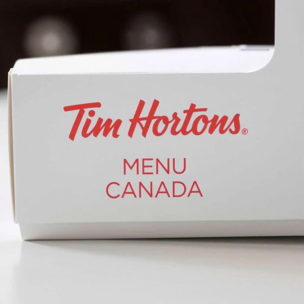Tim Hortons menu Canada illustration