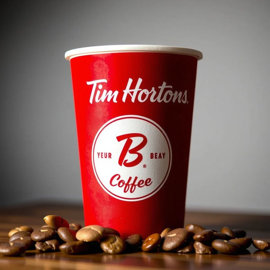 Tim Hortons menu Coffee illustration