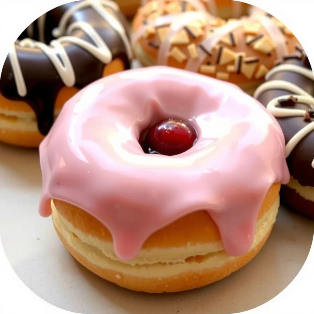 Tim Hortons menu donuts illustration