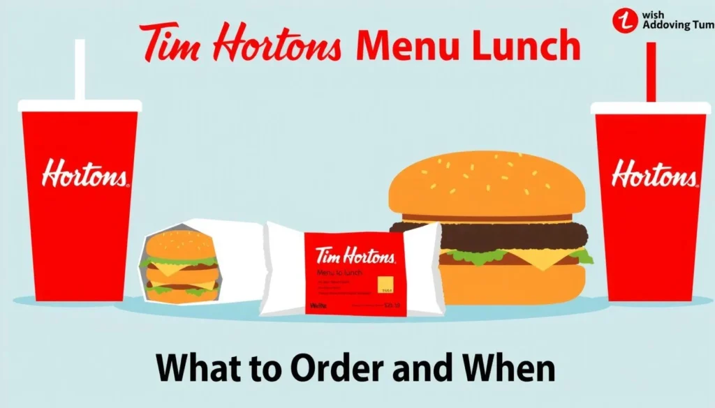 Tim Hortons menu lunch — Tim Hortons Menu Lunch: What to Order and When