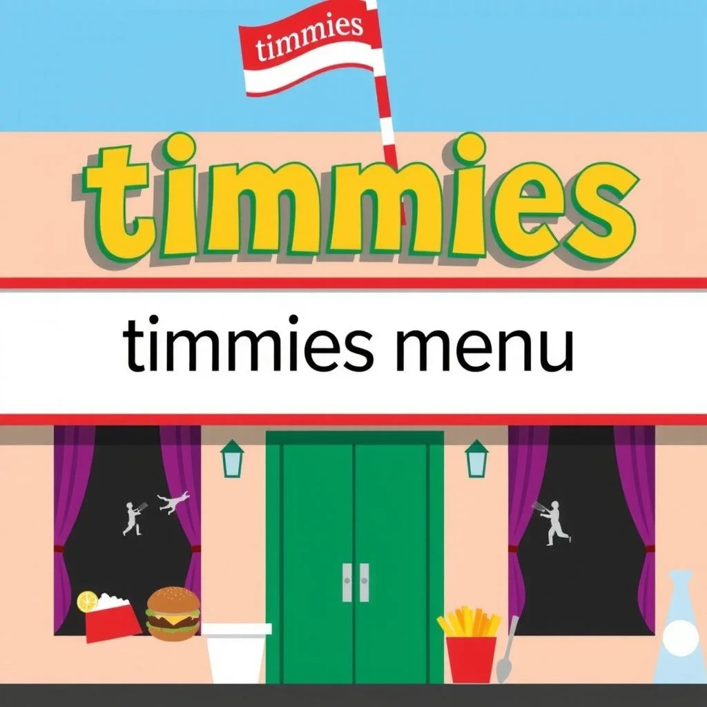 timmies menu illustration