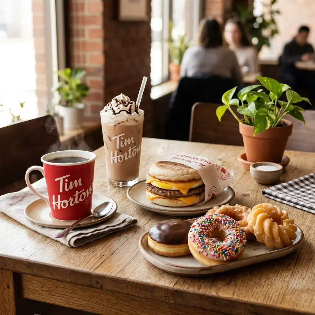 Tim horton menu